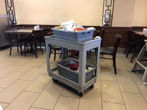 Restaurant Bus Cart Old
